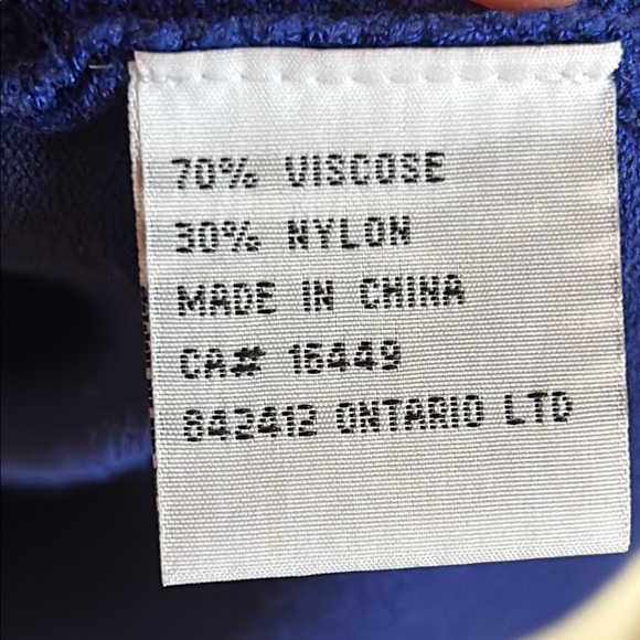 La Madona Women's Blue Crew Neck Sparkly 3/4 Sleeve Sweater, size M - Picture 5 of 7